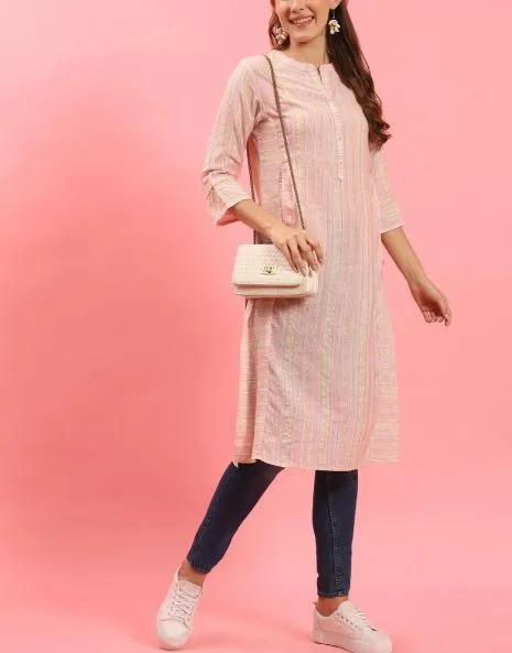 Tripe Printed Kurta